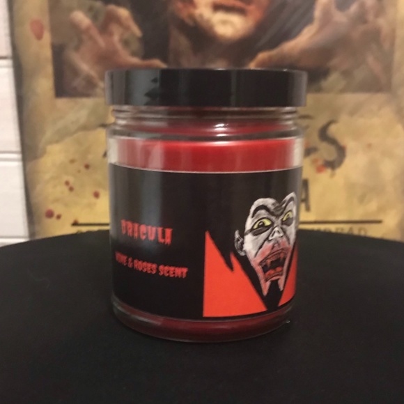 9 Ounce Halloween Candles Of Dracula, The Mummy, And Frankenstein’s. Horror. - Picture 5 of 12